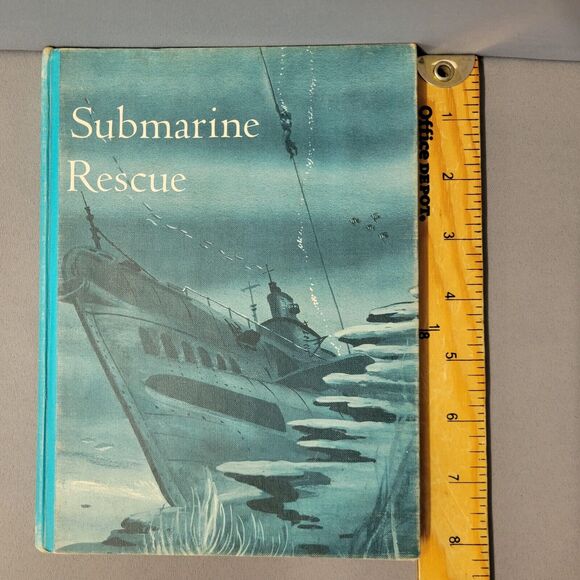 Vintage Submarine Rescue Deep Sea Adventure Series Book 3 Hardcover 1967 - Picture 12 of 16